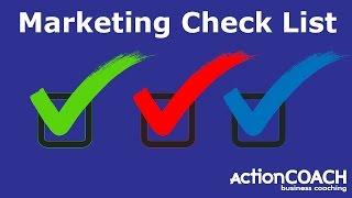 Marketing Checklist A