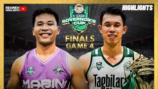 TAGBILARAN CITY VS MABINI FINALS GAME 4 HIGHLIGHTS | GOVERNOR’S CUP SEASON 2 SR. DIVISION