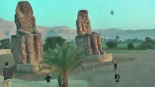 Colossi of Memnon are two massive stone statues of Pharaoh Amenhotep III