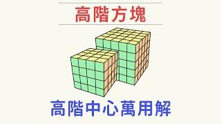 6x6.7x7魔術方塊-高階中心萬用解 | 魔方基礎復原解法教學