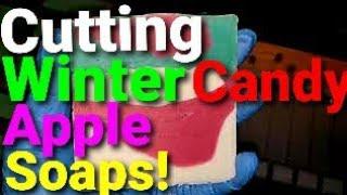 Cutting Winter Candy Apple Soap-Silky Seductions