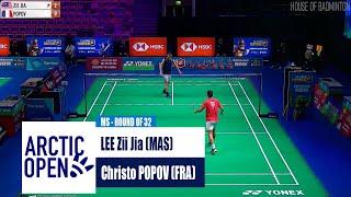 Lee Zii Jia vs Christo Popov | Badminton Arctic Open 2024 - R32