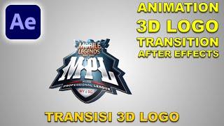 Tutorial Animasi Logo 3D Transition di After Effects | No Plugins