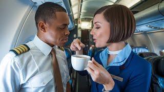 Flight Attendant Spits in Black Pilot’s Coffee—Seconds Later, Security Drags Her Off the Plane!