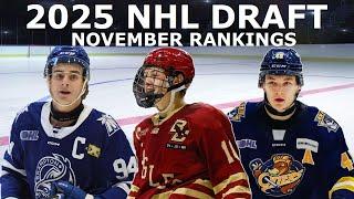 2025 NHL Draft Rankings - Top 16 November