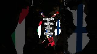 Philippines vs Finland vs Palestine vs Malaysia #comparison #country #shortsfeed #map #world #edit