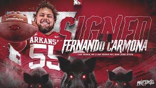 National Signing Day 2024: Fernando Carmona | RAZORBACK FOOTBALL