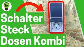 Aufputz Lichtschalter Steckdose Anschließen  TOP ANLEITUNG für Schalter mit Steckdosen Kombination!