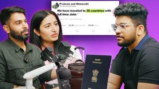 How to Travel the World with full time jobs ft. @TravelwithPrateek | Travel Couple Vloggers ️