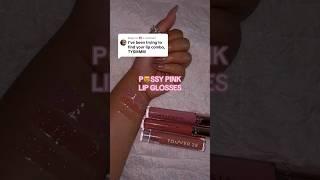 Pink lip combo lip glosses #pinklipgloss #lipgloss #lipglossswatches #makeupswatches #lipcare