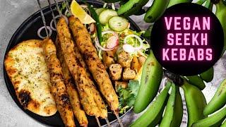 THE MEATLESS SEEKH KEBAB - INCREDIBLE VEGAN KEBAB RECIPE | Sanjana.Feasts