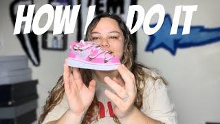 HOW TO: Airbrush shoes for beginners!