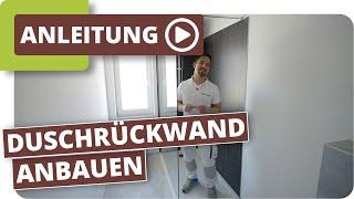 Aluverbund-Duschrückwand einbauen - planeo Wallboard