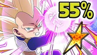 NO DUPES! 55% NEW SSJ3 DAIMA MINI VEGETA SHOWCASE! Dragon Ball Z Dokkan Battle