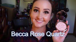 Becca Rose Quartz Swatch| Compared to Starlight from Makeup geek