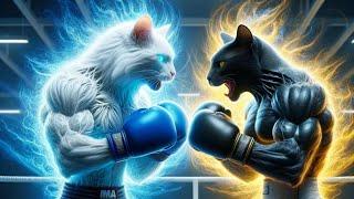 Fighting For Friend | Revenge  #cat #cutecat #aicat VS