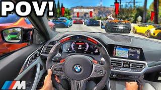 20 Minutes of Chasing Supercar Drivers In A Straight Piped BMW M4 G82 [LOUD EXHAUST POV]