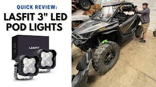 Lasfit 3" LED Pod Lights - Quick Review on Pro XP UTV