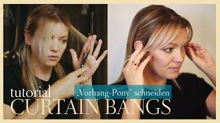CURTAIN BANGS - 5 Minuten DIY Tutorial  „Vorhang-Pony“ selber schneiden 
