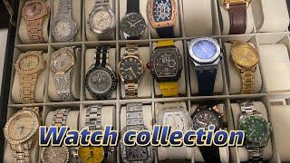 My  iced out watch collection #moissanite #silver #925silver #jewelry #youtubeshorts