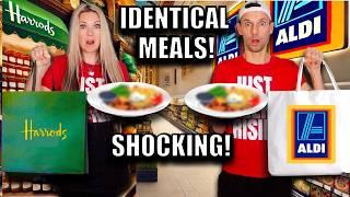 SHOCKING! We bought & cooked IDENTICAL MEALS from HARRODS & ALDI! Any difference? CHEAP vs EXPENSIVE