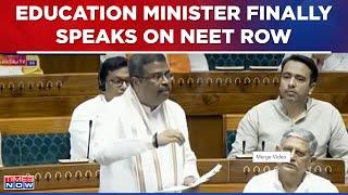 Education Minister Dharmendra Pradhan Finally Answers Questions On NEET Issue In Parliament, Watch!