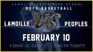 Lamoille vs Peoples - JV/V High School Boys Basketball  2/10/25