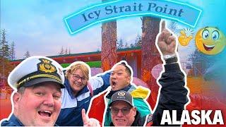 We are in Icy Straight Point Alaska! With @JourneyswithJuneandBrady and @Controversialcruising