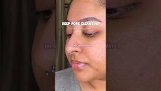 Pore deep cleansing routine for clogged and enlarged pores! #porecleansing #openporesremedy