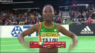 TA LOU Win in 7s17 - Women's 60m Heat 5 IAAF World Indoor Championship Portland 2016