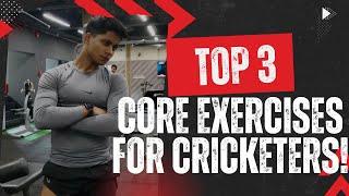 Top 3 Functional Core Exercises for CRICKETERS | @crossfittoday