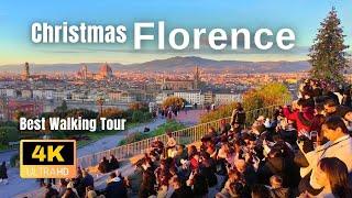 From Best Sunset to a Magical Christmas Night in Florence Italy 4K-UHD