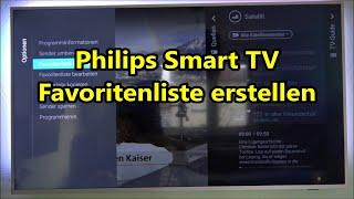 Philips Smart TV Favoritenliste erstellen - Philips Android TV Favoriten erstellen