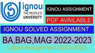 #ignou  Assignment Kaise banaye  Bina Book ka, SOLVED ASSIGNMENT 2022-23