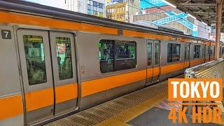 Tokyo Train Ride  Chuo Line (Express) Haijima to Nakano - 4K HDR