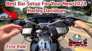 Thrashin Bar & Risers  New 2024 Harley Davidson Road Glide First Ride #cyclefanatix #harleydavidson