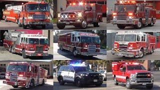 Fire Trucks Police & EMS Responding Compilation 2024 #12: October 2024 Recordings