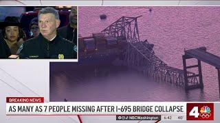 'Upwards' of 7 people missing after Baltimore bridge collapse | NBC4 Washington