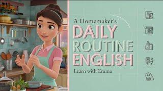 Practice & Speak English | Emma's DAILY ROUTINE