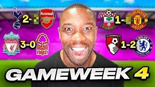 Predicting GameWeek 4 of the Premier League! North London Derby...