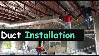 How To Install VRF AC - Ducting Installed & Holes Created - NHF Bustamante Jamaica - HVAC Project #4