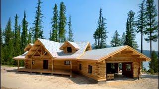 Log Home Build at McGregor Lake, Montana- Beautiful Meadowlark Hart’s Content