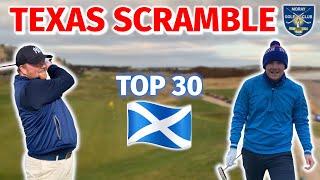 Going LOW at One of Scotland's BEST Courses?! | Texas Scramble | Golf Challenges