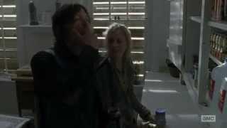 The Walking Dead 4x13 - Daryl and Beth - White trash brunch