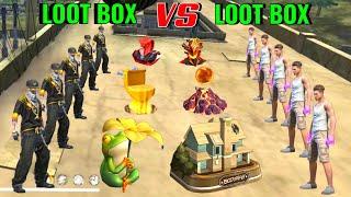 Loot Box vs Loot Box Skin Fight | Hip Hop vs Noob Adam | Loot Box Skin Challange | Garena Free Fire