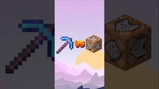 Enchanted Diamond pickaxe vs Minecraft Blocks #Minecraft #block #shorts