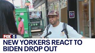 New Yorkers react to Biden drop out