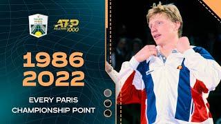 Every Paris championship point (1986-2022) | Rolex Paris Masters