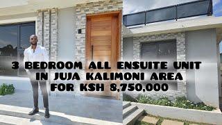 Inside A KSH 8,750,000 3-BEDROOM ALL ENSUITE IN JUJA KALIMONI AREA |HOUSE TOUR