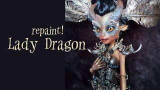 repaint! Lady Dragon Hybrid Custom OOAK Doll